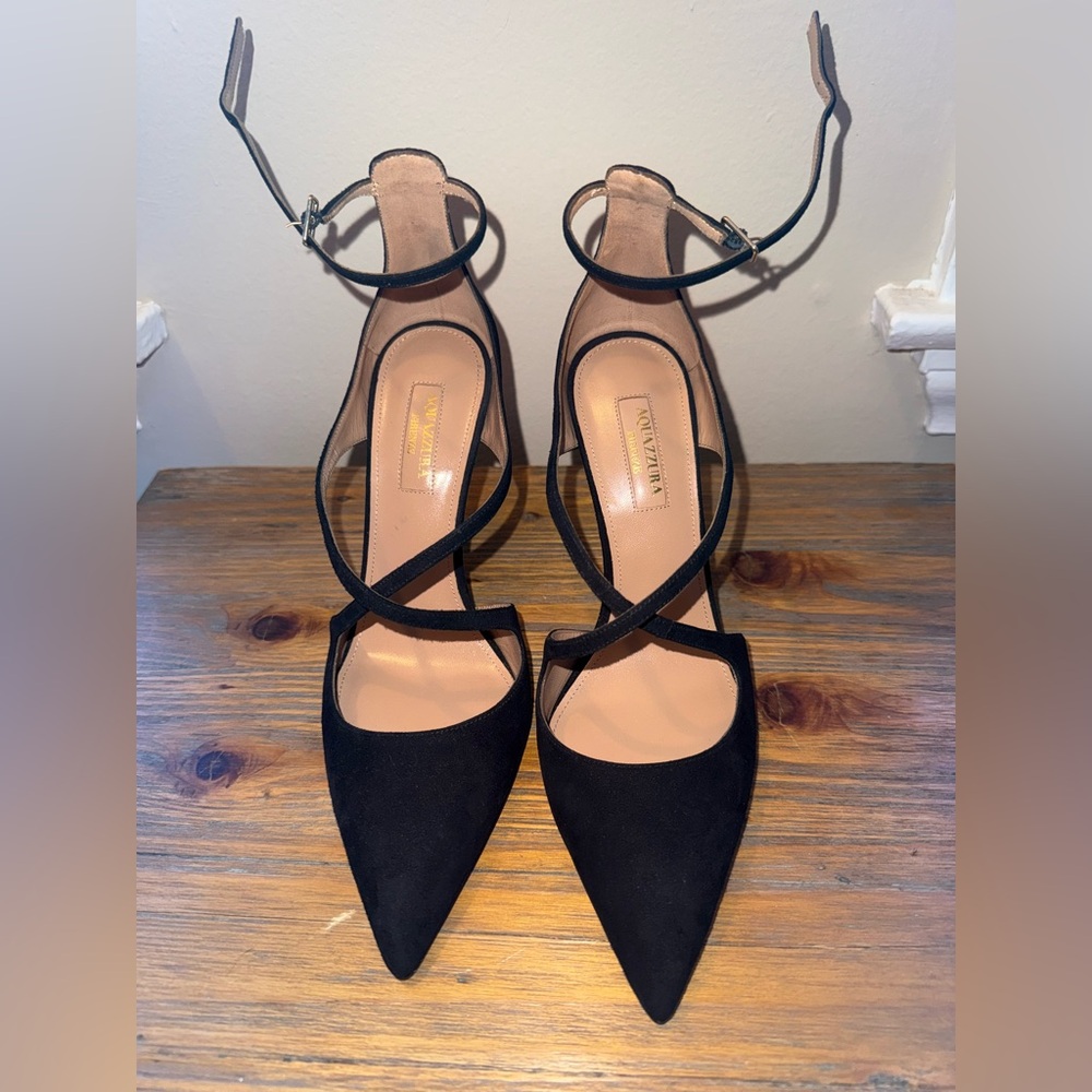 Aquazzura Suede D’Orsay Pumps - BRAND NEW!